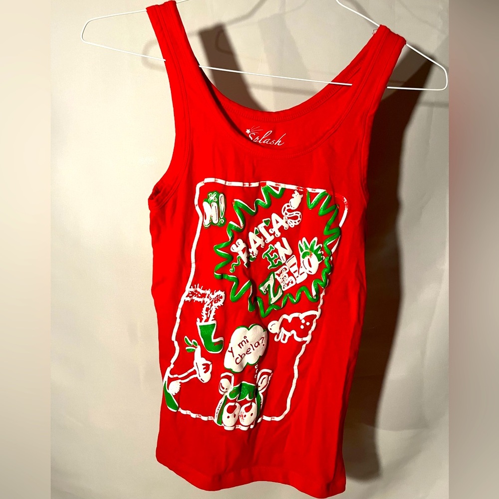 Ratas En Zelo Large Red Unisex Tank